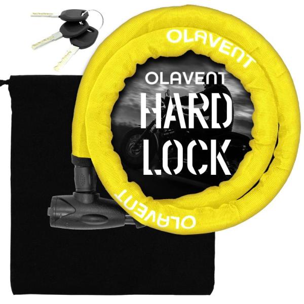 OLAVENT(オーラヴァン) ワイヤーロック バイクロック耐久テスト済み 極太 直径24mm×15...