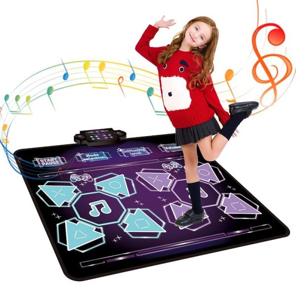 ダンスマット ゲーム おもちゃ 子供 2人用2023新モデル音楽プレイマット LED搭載 折り畳み ...