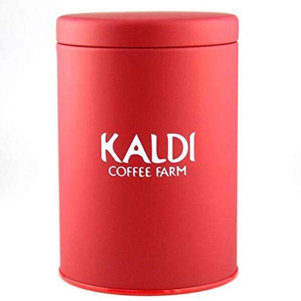 KALDIカルディオリジナル キャニスター缶 赤(レッド) 1個