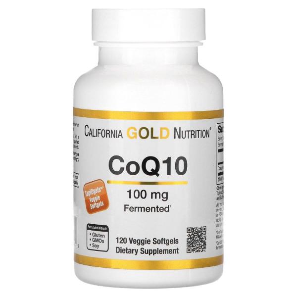 California Gold Nutrition, CoQ10、100mg、植物性ソフトジェル12...