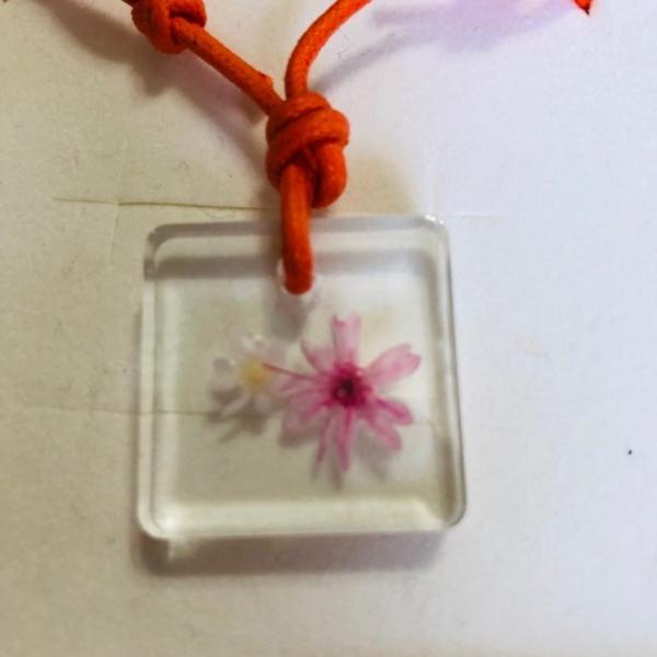 ネックレス(7)　固まるハーバリウム　ペンダント