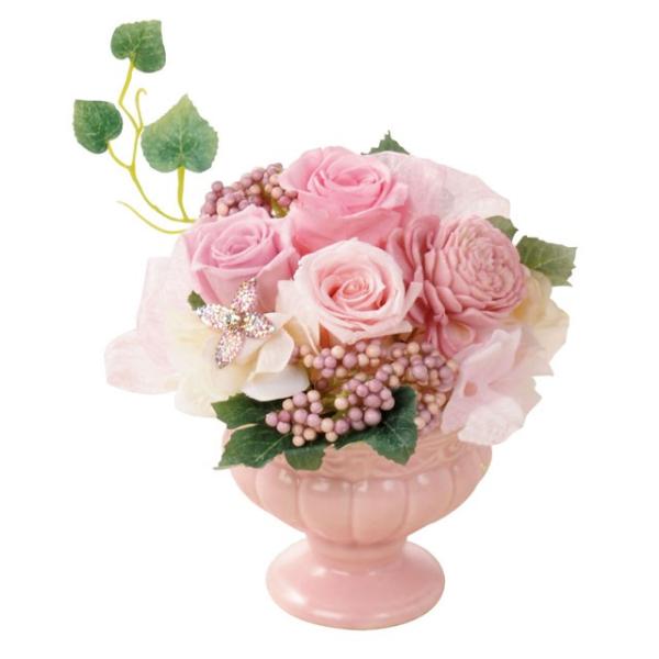 フェリーチェS　ピンク　プリザーブドフラワー　ウエディング　ブーケ　お見舞い　内祝い　母の日　贈り物...