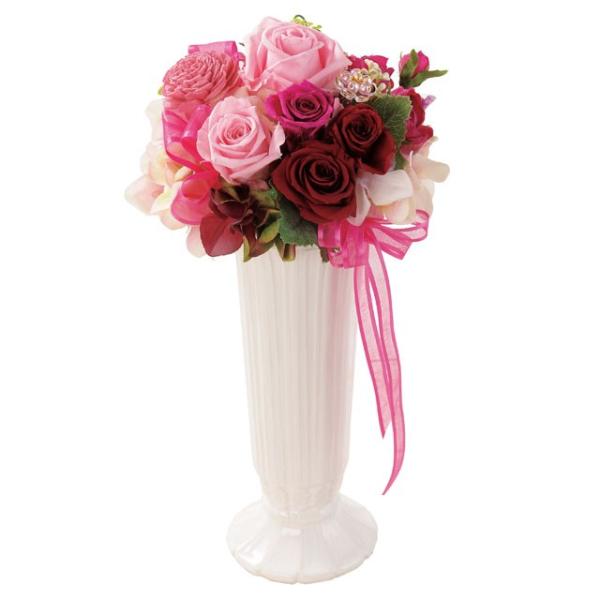 フェリーチェトール　レッド／ピンク　ウエディング　ブーケ　母の日　ギフト　贈り物　誕生日　送別会　結...