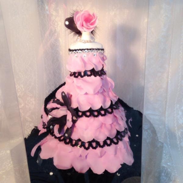 クリスタルパフュームフラワー　ドール　ピンク　ウエディング　ブーケ　母の日　ギフト　贈り物　誕生日　...