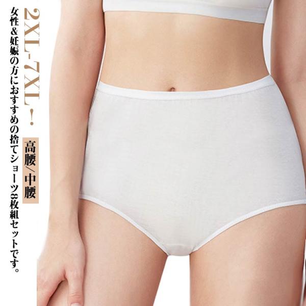 ダブルマチ ショーツ レディース 使い捨てショーツ 大きいサイズ 使い捨てパンツ 災害 8枚入り ハ...