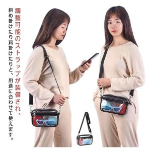 ビニールバッグ ショルダーバッグ サコッシュバ...の詳細画像5