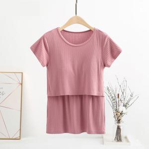 授乳服 マタニティ トップス Tシャツ 半袖 ...の詳細画像2
