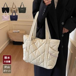 トートバッグ レディース ナイロン 撥水 a4 軽量 大きめ ファスナー ナイロンバッグ トート ポケット多い 軽い 大容量 女性 カバン おしゃれ 肩掛け シンプル