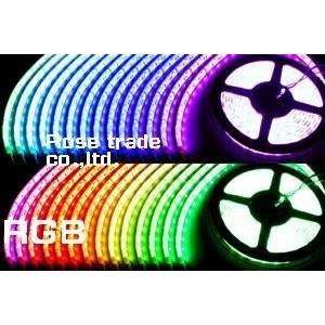 防水型LEDテープライト、SMD5050型(R3)、RGB(フルカラー)、300球、5m巻、白基板、...