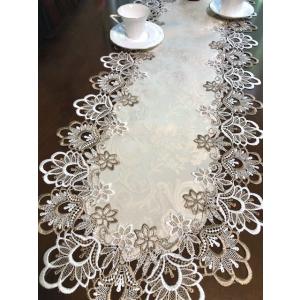 アンティークレース風 ギュピールレース 刺繍レース テーブルセンター