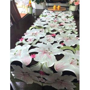 百合の花 テーブルランナー40X180cm A...の詳細画像3