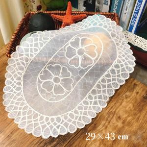 レース ランチョンマット アイボリー テーブルクロス 花柄 刺繍