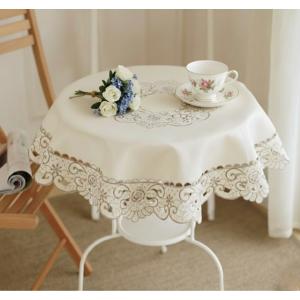 セール 60%OFF インテリア雑貨 刺繍入り テーブルクロス マルチカバー