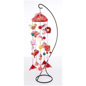 パナミ 京ちりめん 傘宝つるし飾り（赤）キット [LH-130]