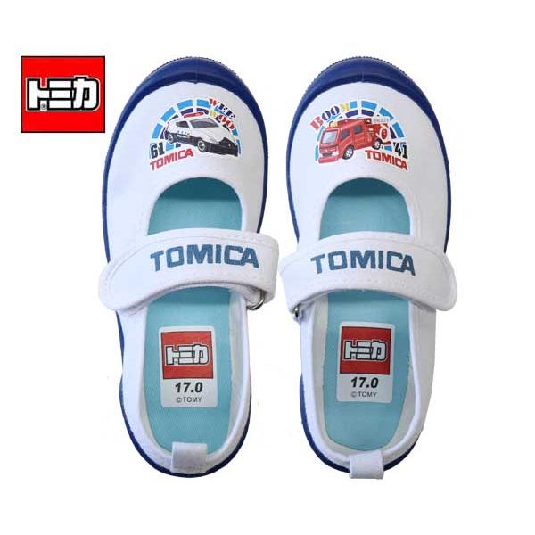トミカ 上履き 子供靴 バレーシューズ パトカー 消防車 働く車 10645 新入学 新学期 TOM...