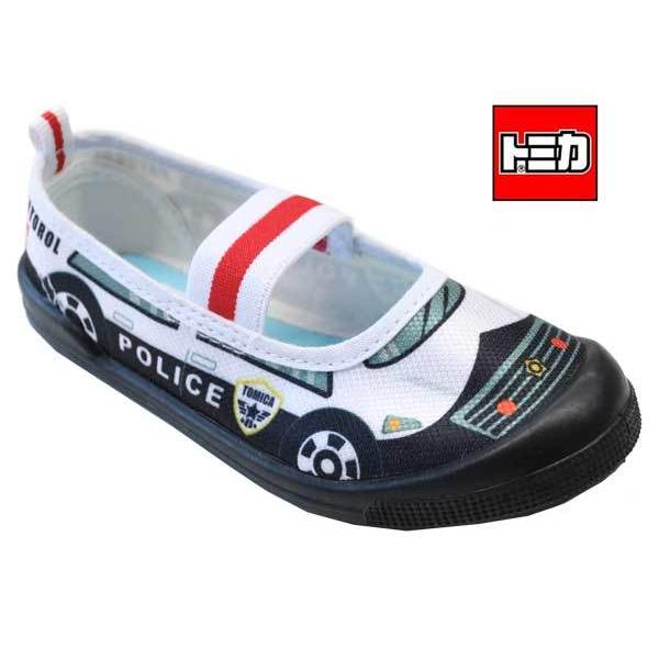 トミカ 上履き 子供靴 バレーシューズ パトカー働く車 10675 袋付き 新入学 新学期 TOMI...