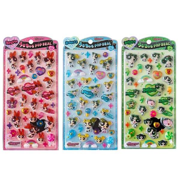 パワーパフガールズ うるちゅるポップシール ブロッサム バブルス バターカップドロップシール ステッ...