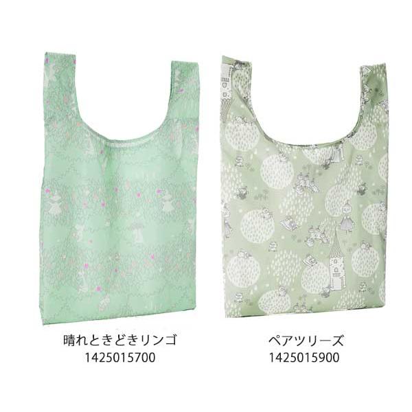 MOOMIN エコバッグ ムーミンエコバッグ ショッピングバッグ マチ付き 晴れときどきリンゴ ペア...