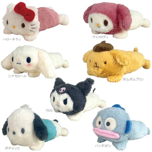 サンリオ ロングポーチ ペンケース ペンポーチ ぬいぐるみ ハローキティ マイメロディ シナモロール...