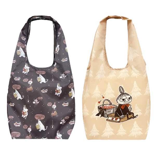 ムーミン カラビナ付底マチエコバッグ エコバッグ 底板付き バッグ 肩掛けバッグ 折りたたみ リトル...