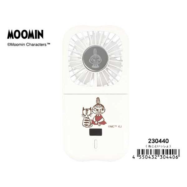 MOOMIN ムーミン リトルミイ 冷却プレート付きハンディファン コンパクト卓上ファン 首掛け手ぶ...