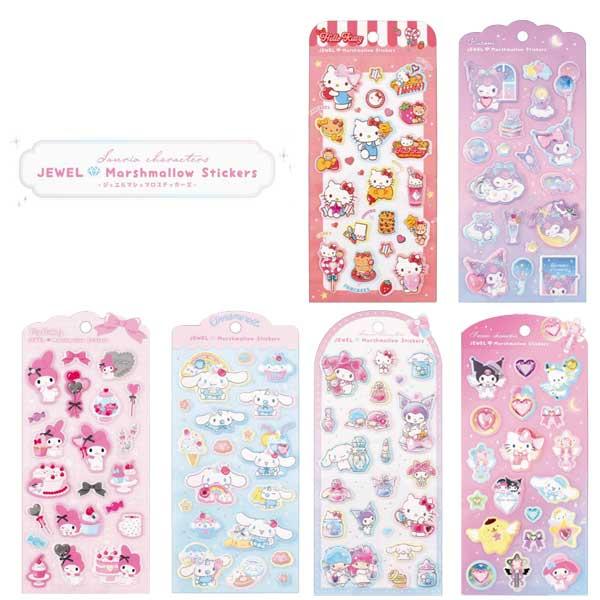 サンリオ ジュエルマシュマロステッカーズ シール ステッカー デコシール クロミ ハローキティ サン...