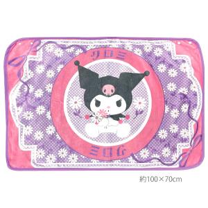 ブランケット クロミ レトロ サンリオ 3WAYブランケット ボタン付き ひざ掛け ショール 腰巻き 毛布 キャラクター雑貨 ネコポス対象品 CBK002