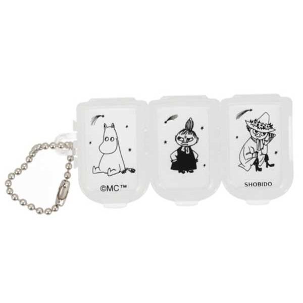 ムーミン ジョイントフリーケース 3マス 連結式 ミッキーマウス キャラクターグッズ ピルケース お...