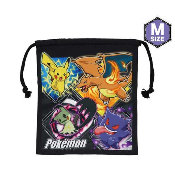 ポケットモンスター トラベル巾着M フラット巾着 巾着袋 ポケモン ポケットモンスター ピカチュウ ...
