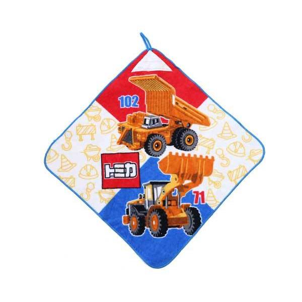 ループタオル トミカ ループ付きタオル タオル ダンプカー ブルドーザー ワークアウェイ 働く車 プ...