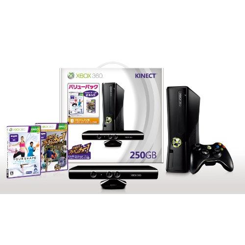 Xbox 360 250GB + Kinect バリューパック(Kinectゲーム2本同梱)【メーカ...