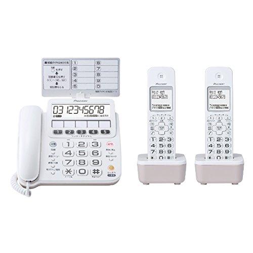 パイオニア デジタルコードレス留守番電話機 TF-SE16W(W)