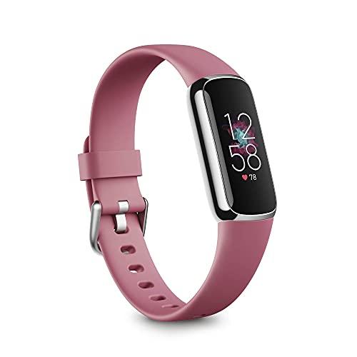 Fitbit Luxe トラッカー オーキッド/プラチナ [5日間以上のバッテリーライフ/スマートウ...