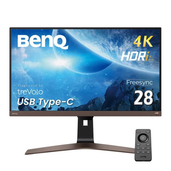 BenQ EW2880U 4K エンターテインメントモニター (28インチ/4K/IPS/HDRi/...