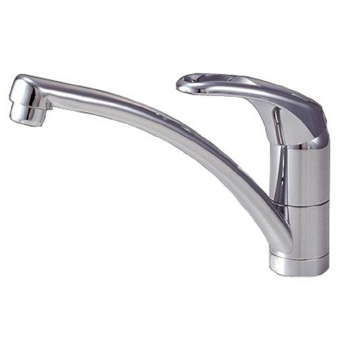 三栄 水栓金具 シングル1ホール混合栓（ベンリーフレキ付） K876TJK [仕様：寒冷地用 ]