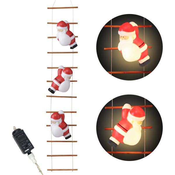 タカショー ガーデンライト ブローライト はしごサンタ L 3P 約幅34cm×高さ1.83m イル...
