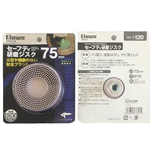 ビッグマン(Bigman) セーフティ 研磨ジスク #120 BSB-D2