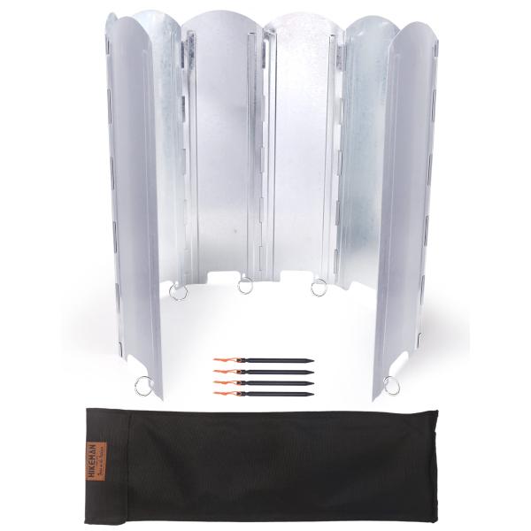 HIMIMI ウインドスクリーン 大型 風除板 防風板 高さ40cm 50cm 8枚 折り畳み式 収...