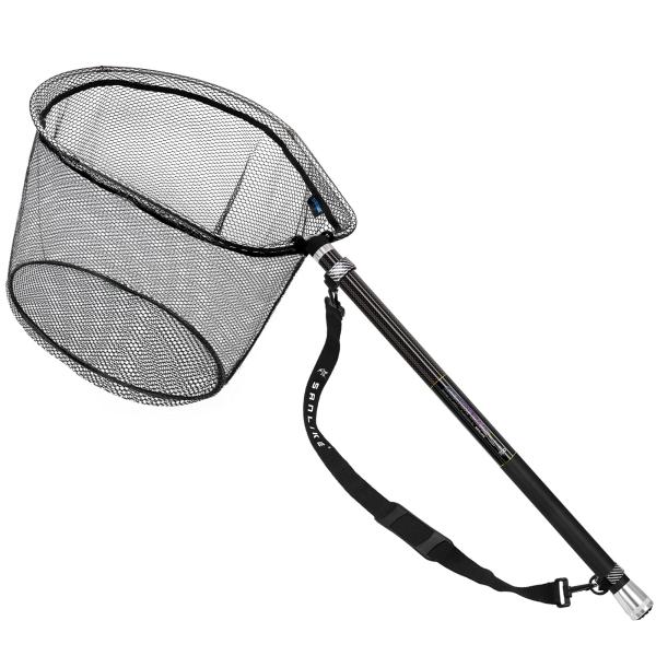 サンライク(SANLIKE) タモ網 たも網 たもあみ 伸縮 小継 釣り タモ 99％カーボン製 ラ...