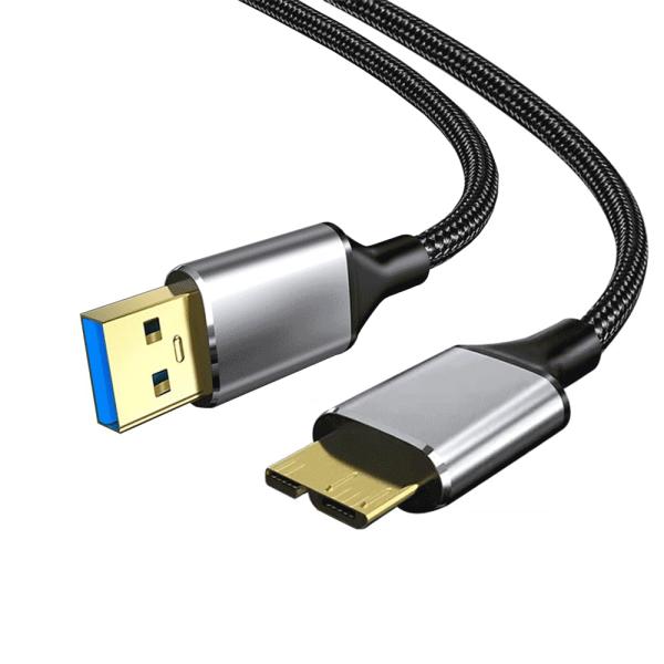 USB3.0 ケーブル Micro B ハードディスク ケーブル USB タイプAオス - マイクロ...