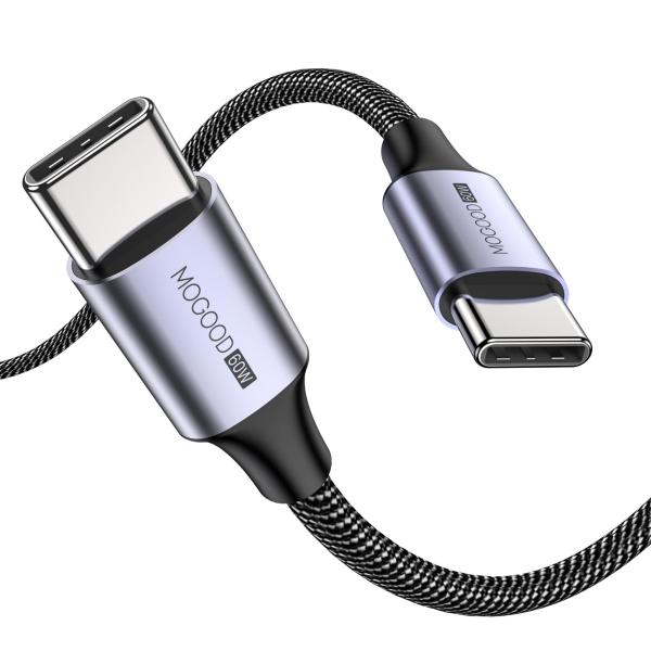MOGOOD USB C ケーブル, 60W 急速充電 PD対応 タイプc ケーブル(2M), 超高...