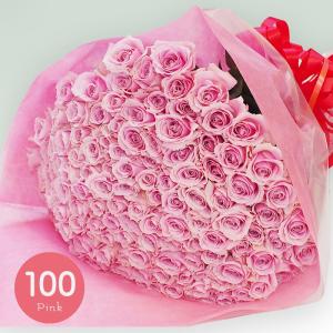 ピンクローズ バラ花束 ピンク 100本