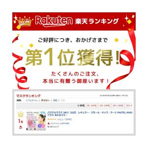 パステルマスク 3枚入 3D布マスク 三層構造...の詳細画像1