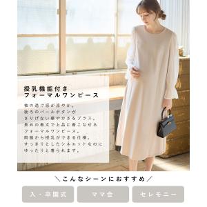 授乳口付きワンピース マタニティワンピース ワ...の詳細画像1