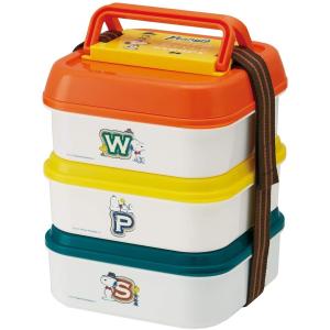 処分セール 弁当箱  ランチボックス お弁当 スヌーピー 大型弁当  3段  行楽 スケーター Skater PEANUTS 4.5L P23 PEANUTS 4.5L