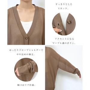UV ケア 接触冷感 シアー カーディガン レ...の詳細画像3