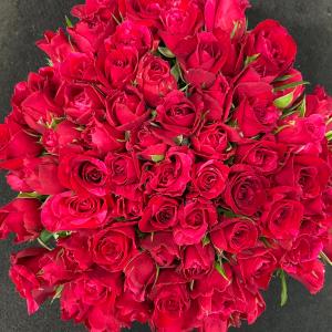 *赤バラの花束* 30cm 60本 ラッピング...の詳細画像4