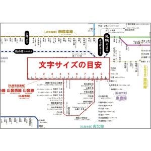 「連結式路線図 1 北海道地方」【ポスターケー...の詳細画像1