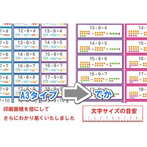「さんすう でか 2セット たし算、引き算表」...の詳細画像2