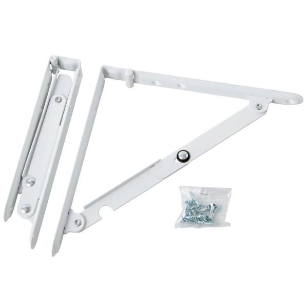 田邊金属(Tanner) 工業所 ターナー折りたたみ式棚受け金具 小200mm 白 1組